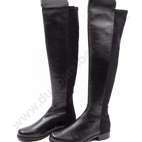 Stuart Weitzman Stretch Leather Over the Knee Boots