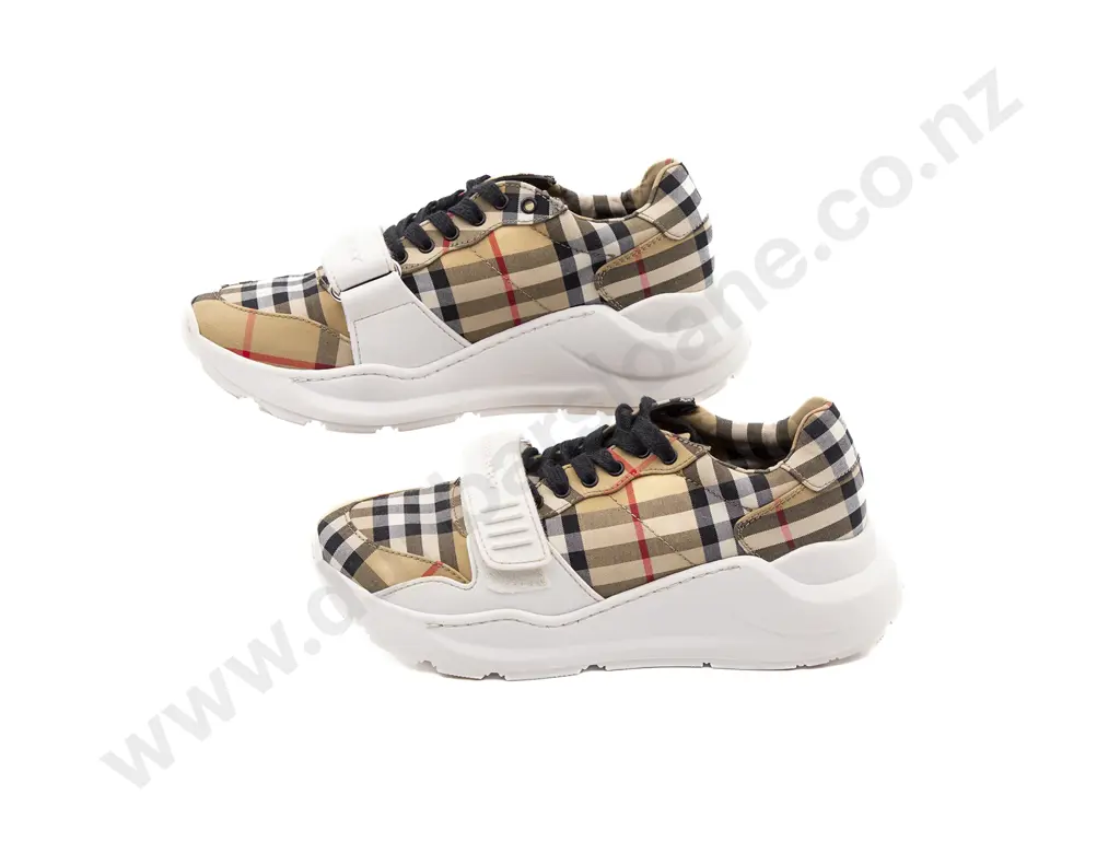 Burberry Vintage Check Cotton Sneakers Image 1++
