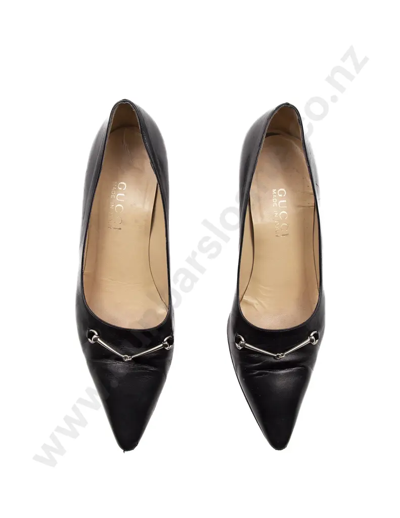 Vintage Gucci by Tom Ford Mocassino Pelle Mors. Met. Pumps Image 1++