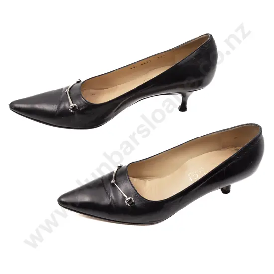 Vintage Gucci by Tom Ford Mocassino Pelle Mors. Met. Pumps