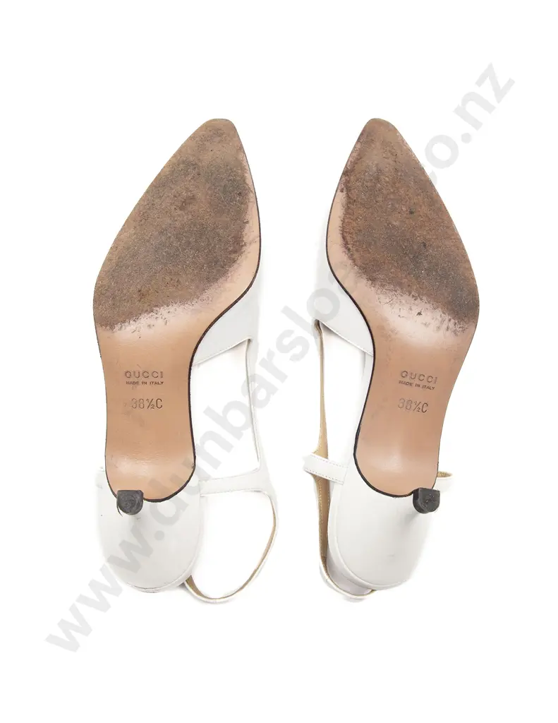 Vintage Gucci by Tom Ford Horsebit Sling Back Kitten Heel Pumps Image 1++