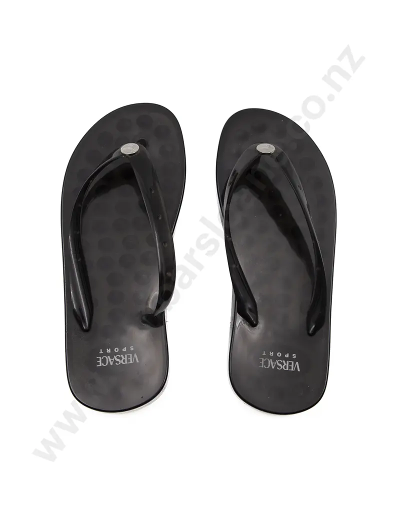 Versace Sport Black Flip-Flops Image 1++