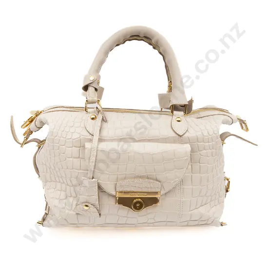 Louis Vuitton Cream Crocodile Veau Sac Louis Special Order Bag
