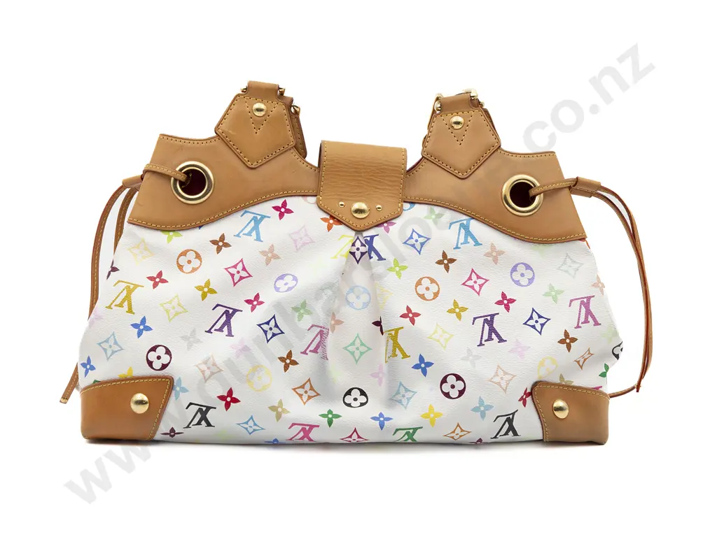 Louis Vuitton Ursula White Multicolour Monogram Canvas Shoulder Bag Image 1++
