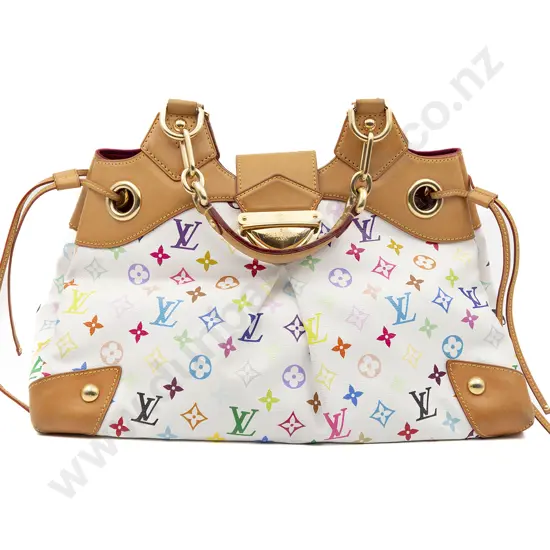 Louis Vuitton Ursula White Multicolour Monogram Canvas Shoulder Bag