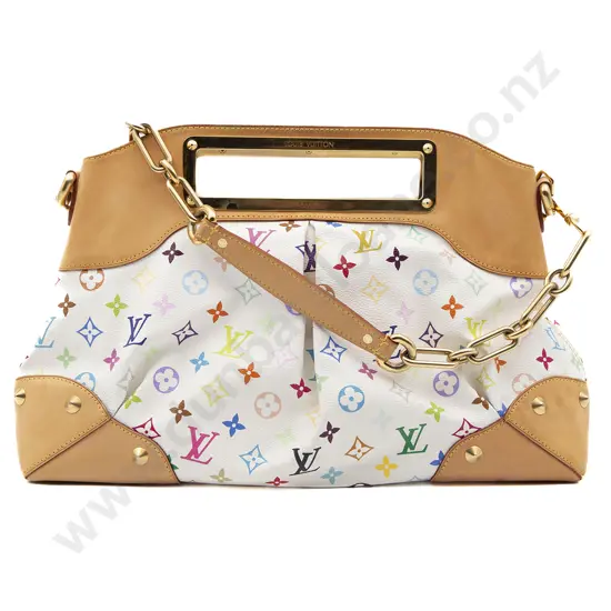 Louis Vuitton White Monogram Multicolour Judy Bag