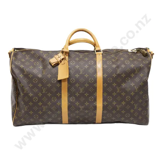 Louis Vuitton Monogram Kepall Bandoulière 60 Travel Bag