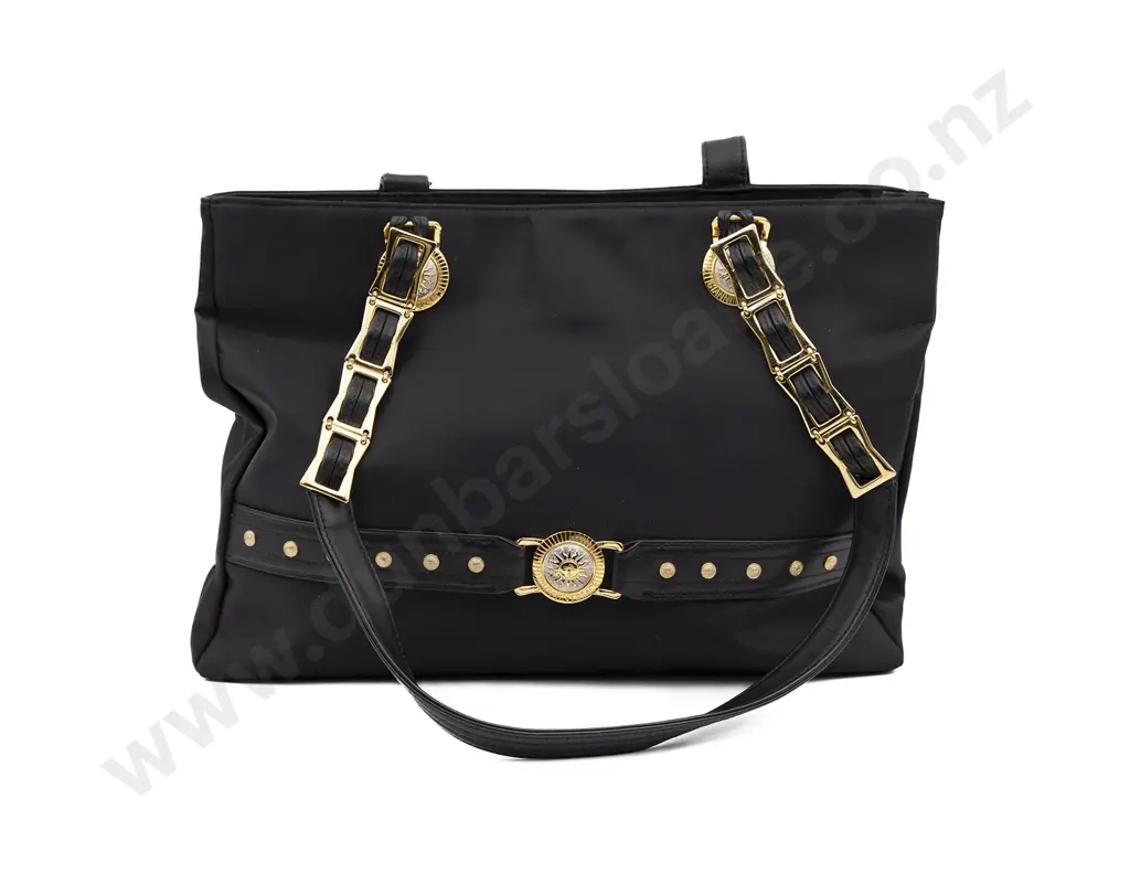 Versace Sun Medallion Nylon Tote Bag Image 1++