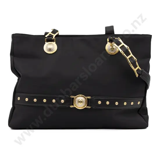 Versace Sun Medallion Nylon Tote Bag