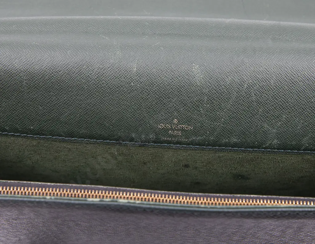 Louis Vuitton Tashkent Briefcase in Green Taiga Leather Image 1++