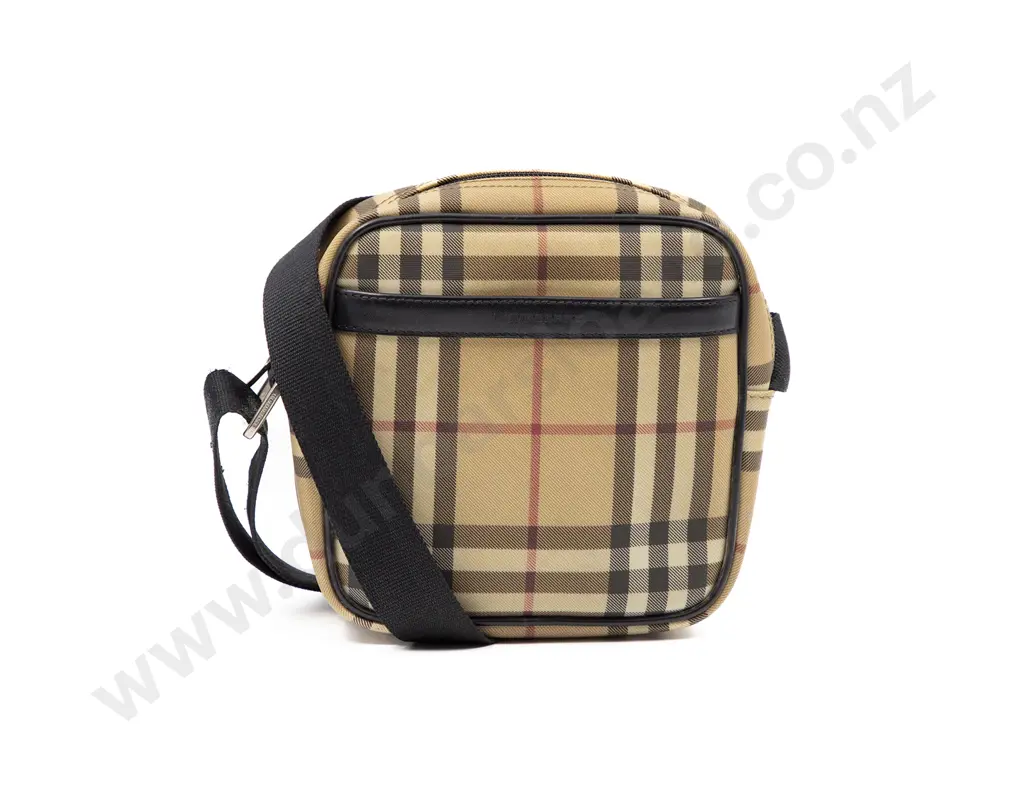 Burberry Check and Leather Crossbody Bag Image 1++