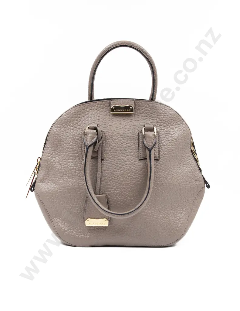 Burberry Heritage Grain Medium Orchard Bowling Bag in Pale Taupe Image 1++