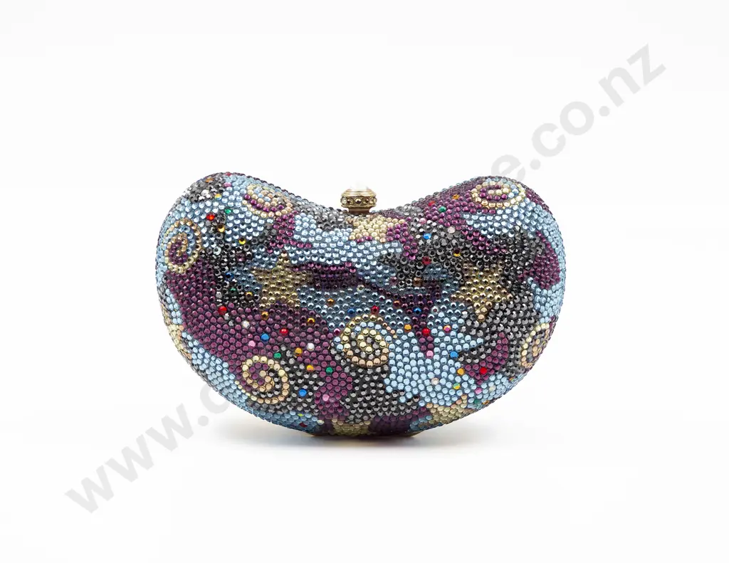 Olga Berg Colourful Celestial Rhinestone Evening Purse Image 1++