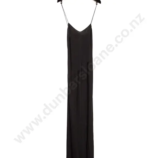 Made in USA Calvin Klein Collection Black Bias Cut Evening Dress