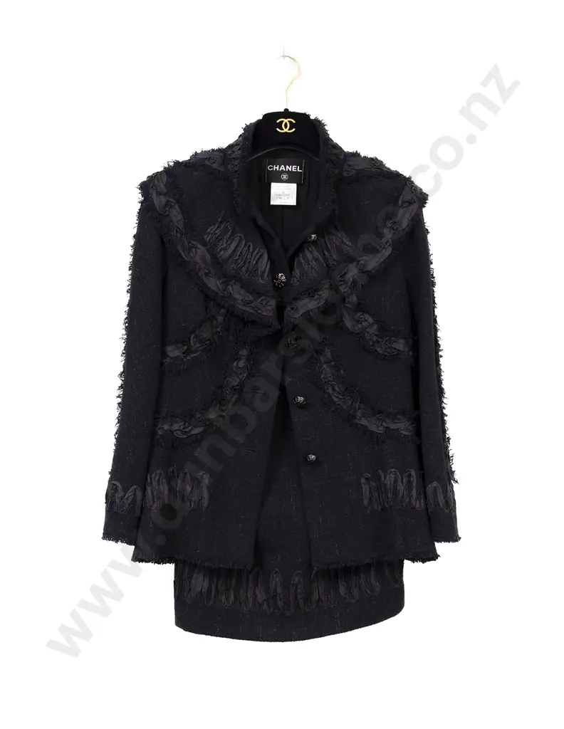 Chanel Black Two Piece Suit Image 1++