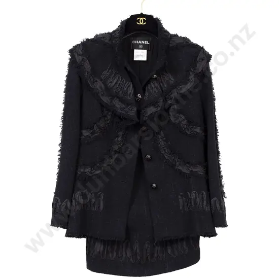 Chanel Black Two Piece Suit