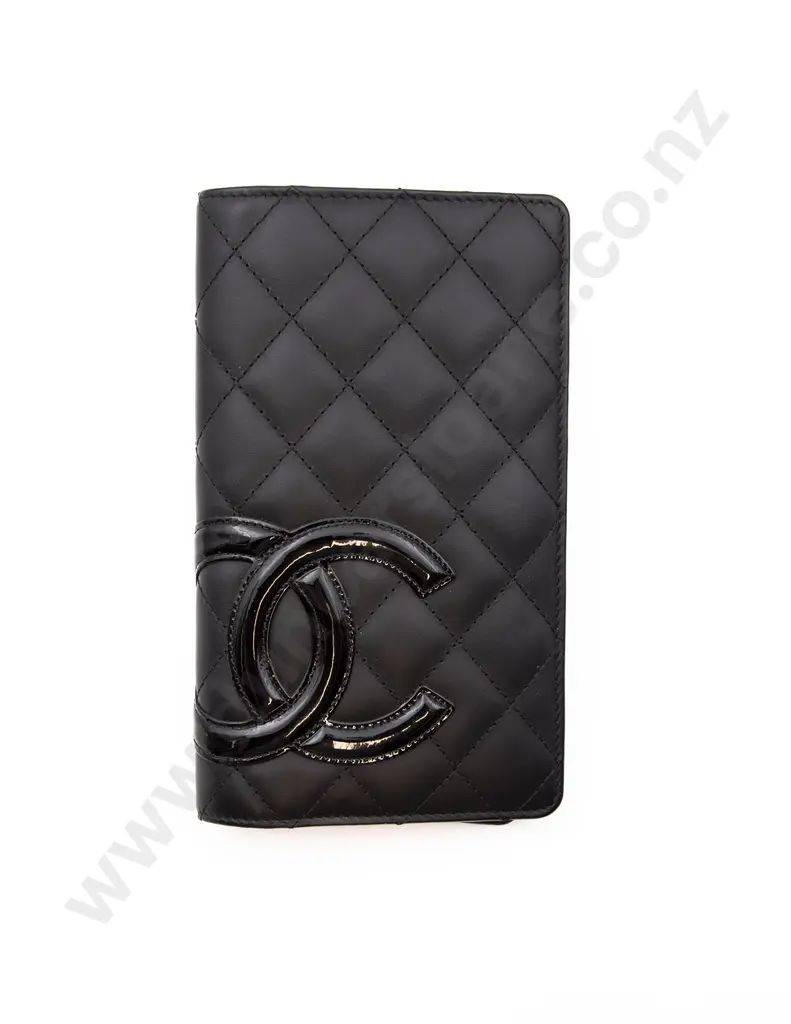 Chanel Lambskin Cambon Long Bi Fold Wallet Image 1++