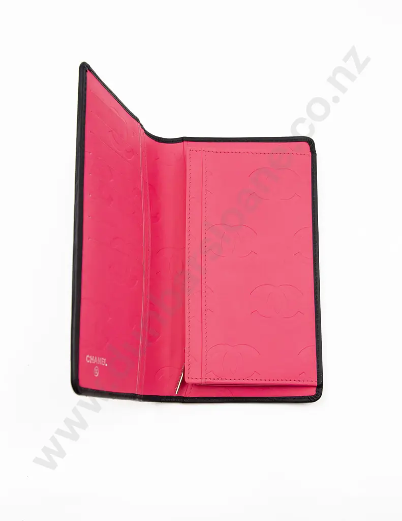Chanel Lambskin Cambon Long Bi Fold Wallet Image 1++