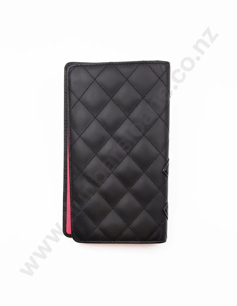 Chanel Lambskin Cambon Long Bi Fold Wallet Image 1++