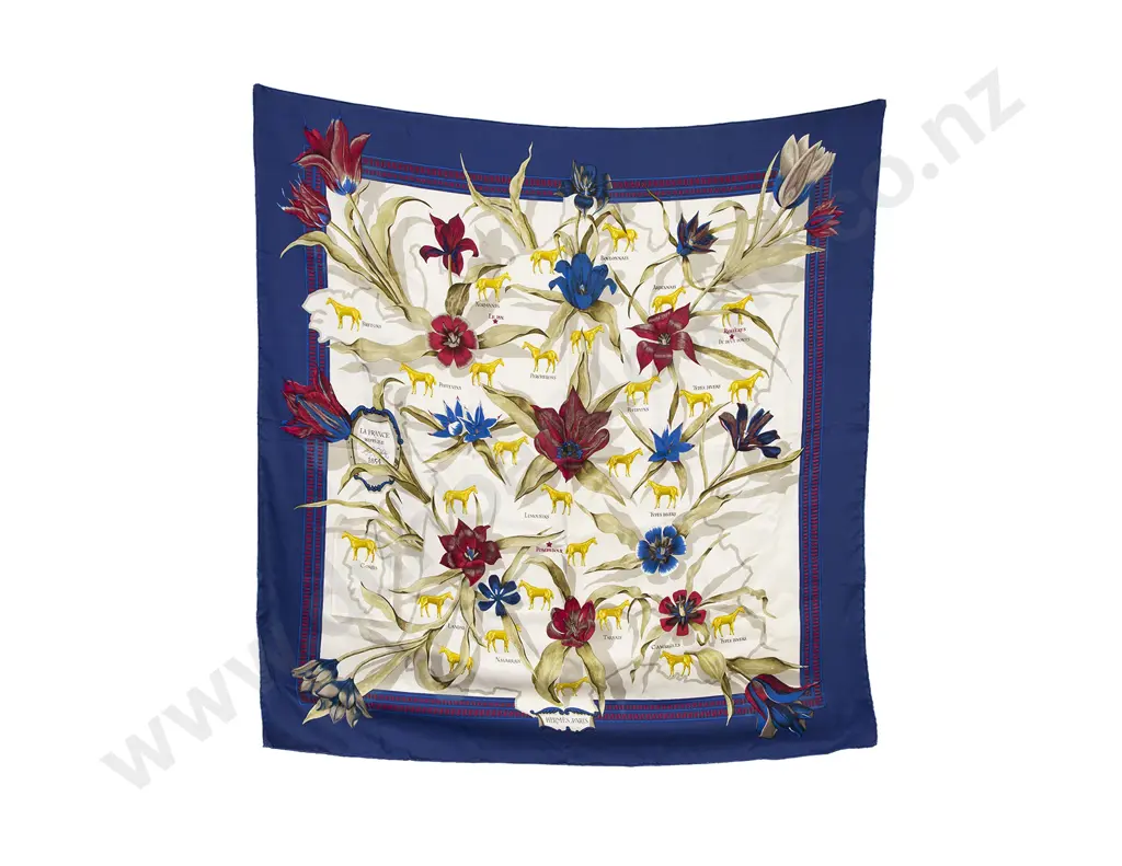 Hermès La France Hippique 1854 Silk Scarf Image 1++