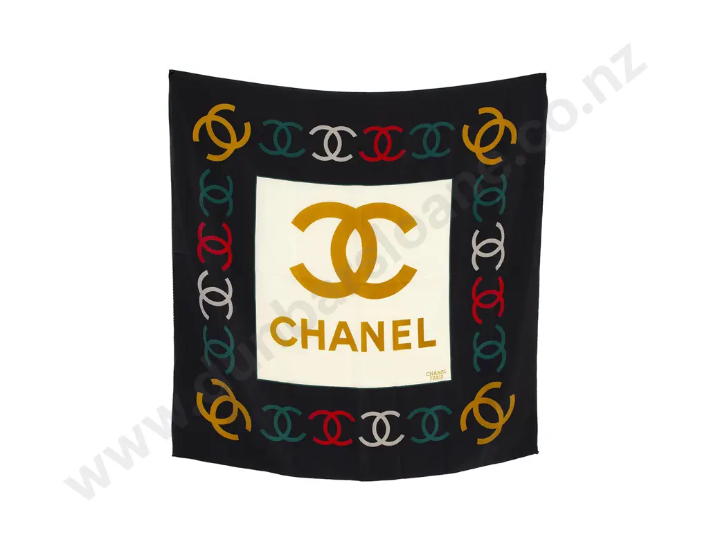 Chanel Silk Emblem Scarf Image 1++