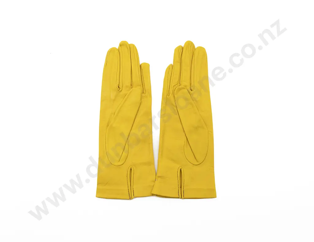 Piumelli Milano Yellow Leather Gloves Image 1++