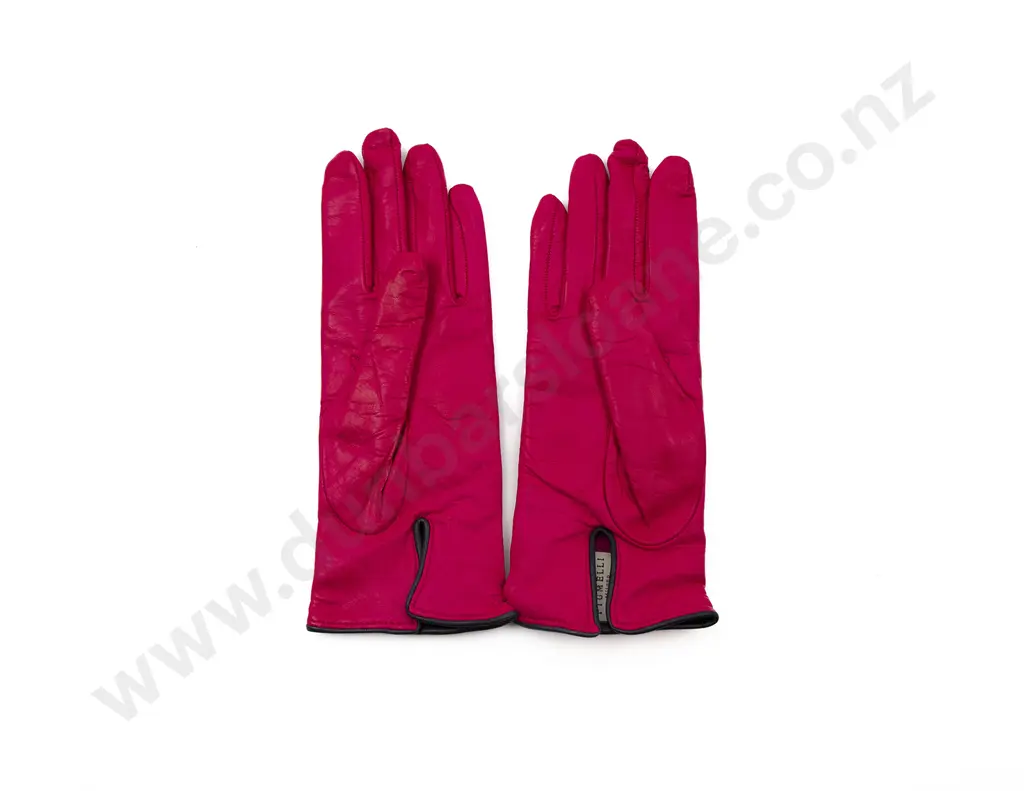 Piumelli Milano Pink Leather Gloves Image 1++