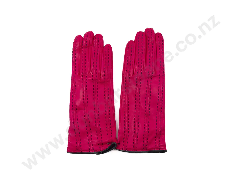 Piumelli Milano Pink Leather Gloves Image 1++