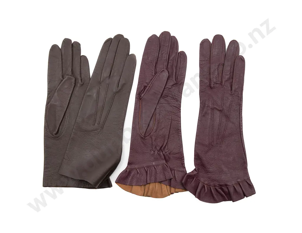 Two Pairs of Fine Leather Gloves Image 1++