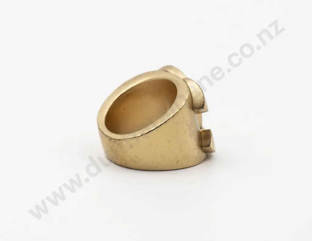 Chanel Vintage Gold CC Logo Ring Image 1++