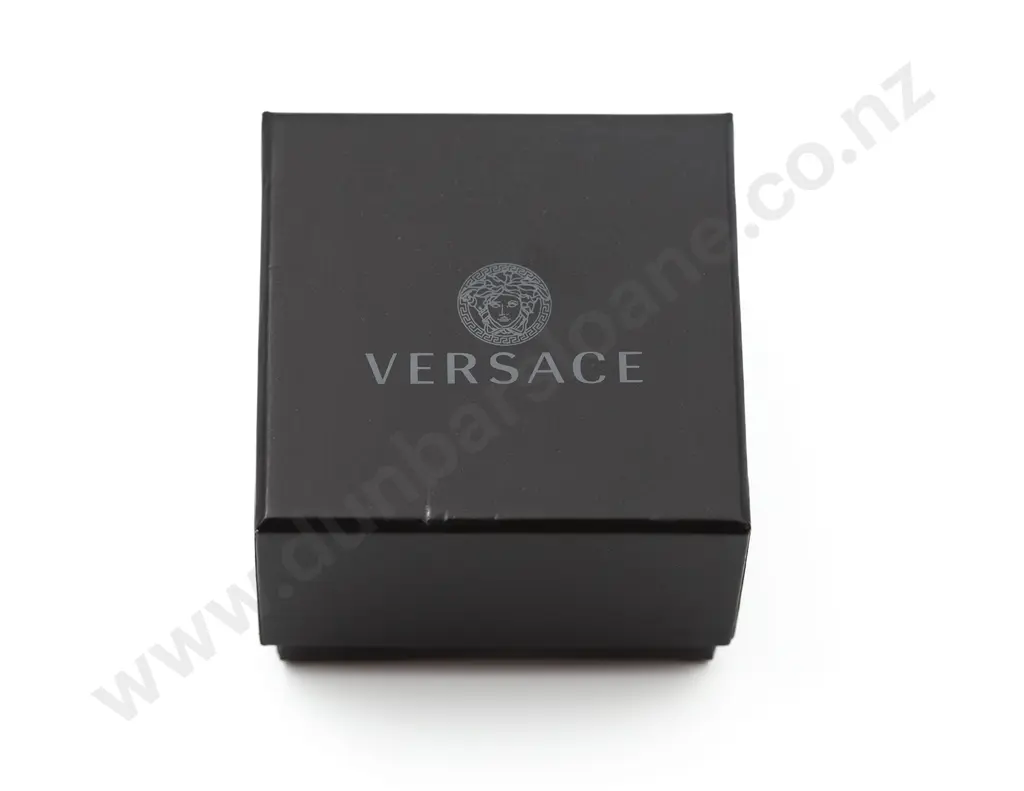 Versace Medusa and Pink Faux Pearl Pendant Earrings Image 1++