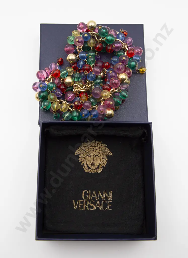 Gianni Versace Multicoloured Bead Pop Art Collar Image 1++