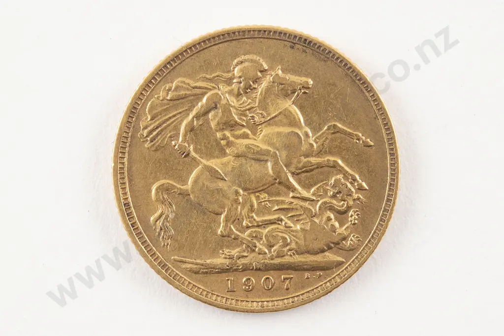 1907 Gold Sovereign Image 1++
