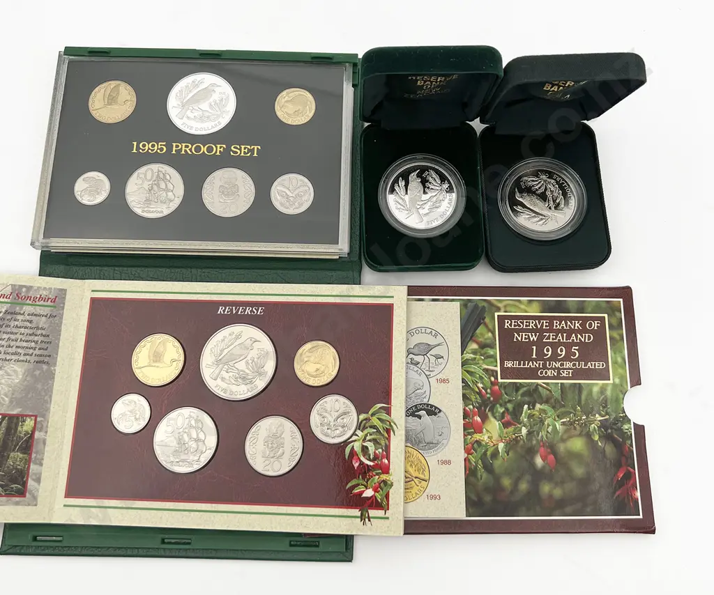 NZ 1995 Tui Coin Sets Image 1++