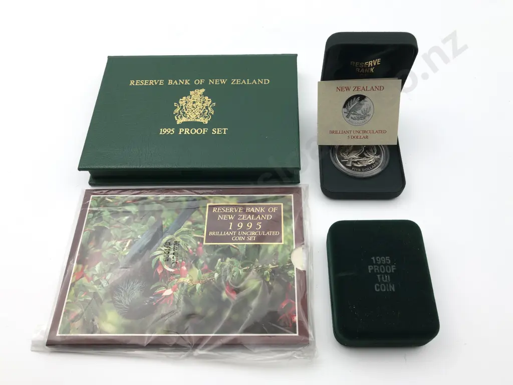NZ 1995 Tui Coin Sets Image 1++