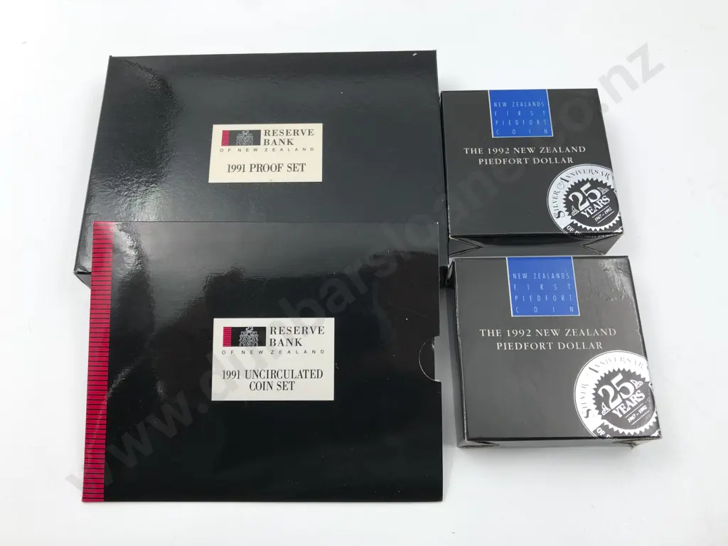 NZ 1991 Rugby World Cup Coin Sets Image 1++