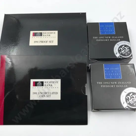 NZ 1991 Rugby World Cup Coin Sets