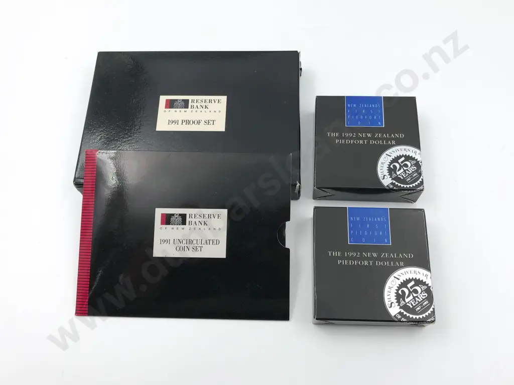 NZ 1991 Rugby World Cup Coin Sets Image 1++