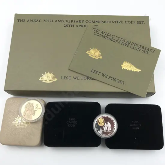 Anzac 75th Anniversary Commemorative Coin Set