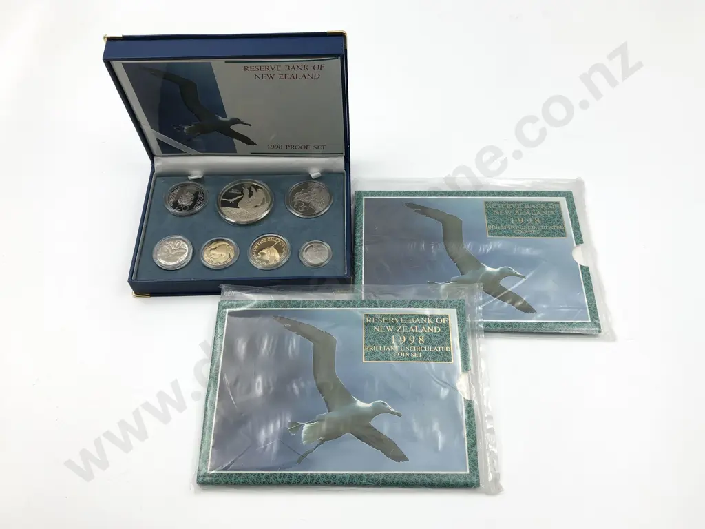 NZ 1998 Royal Albatross Coin Sets Image 1++