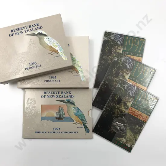 NZ 1993 KingFisher Coin Set