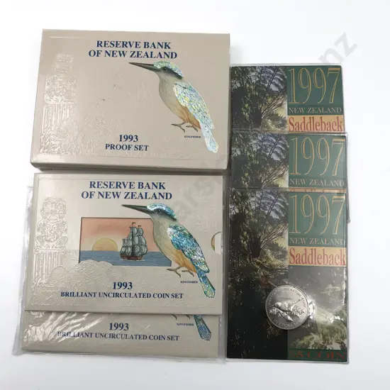 NZ 1993 KingFisher Coin Set