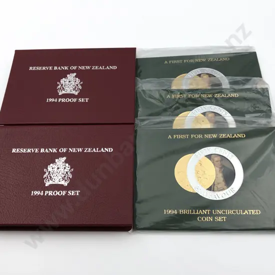 NZ 1994 50 cents Endeavour Coin Sets