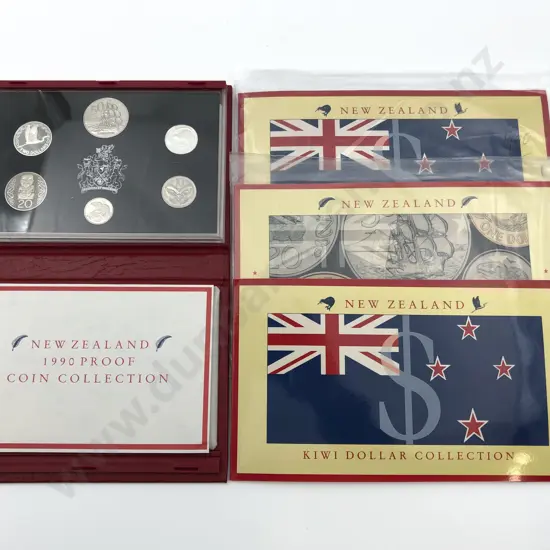 NZ 1990 Kiwi Dollar Coin Sets