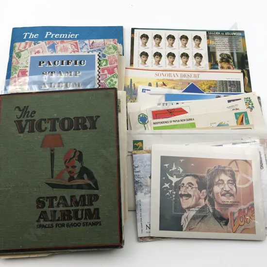 Mixed Lot of Two Vintage Stamps Albums