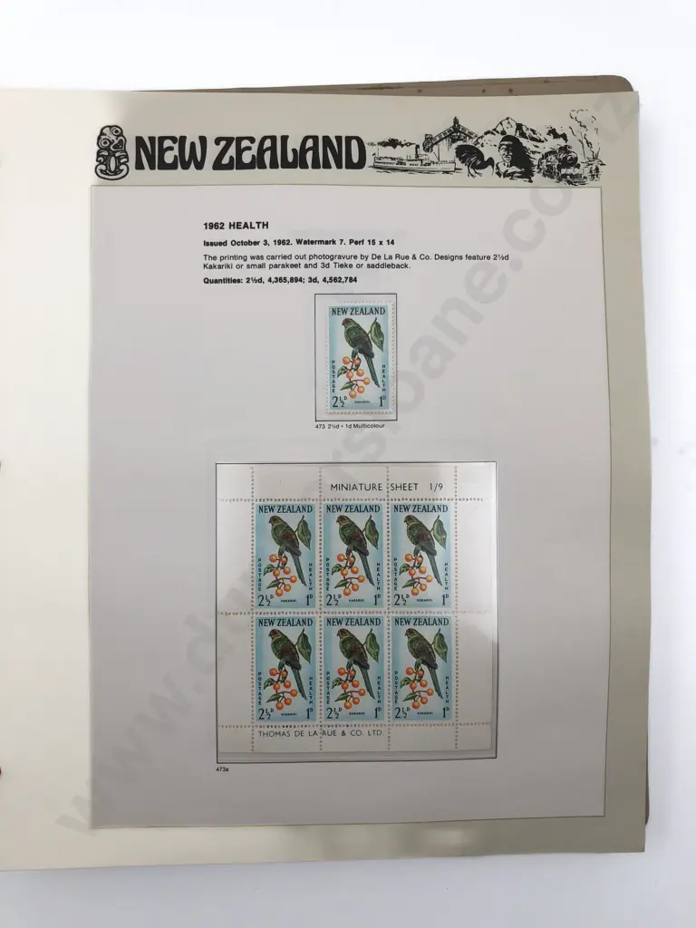 NZ Stock Book Album Image 1++