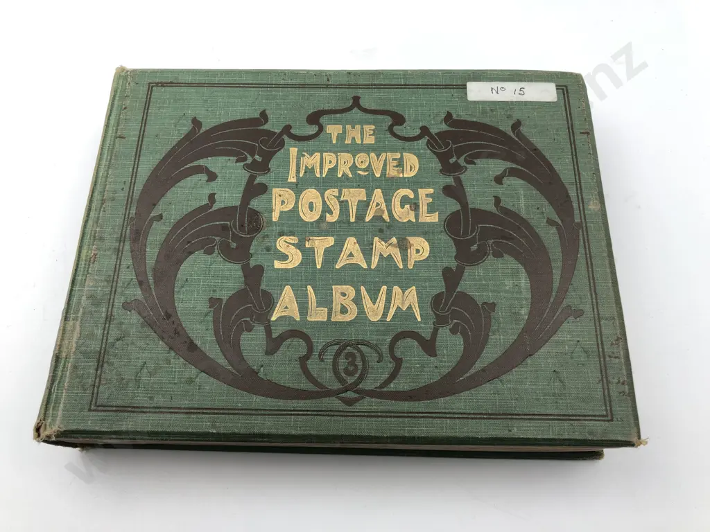 Antique Stanley Gibbons Improved Stamp Album Image 1++