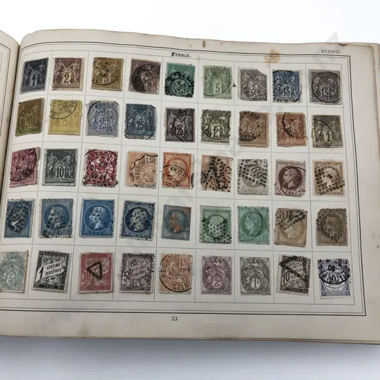 Antique Stanley Gibbons Improved Stamp Album