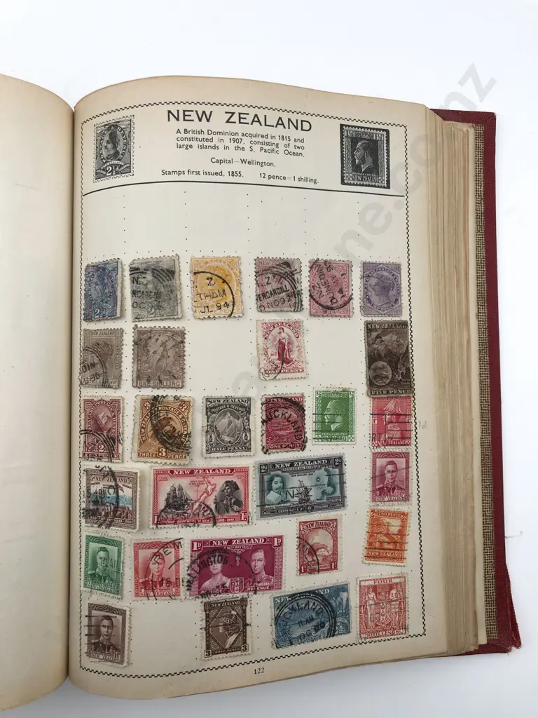 Antique World Stamp Album Image 1++
