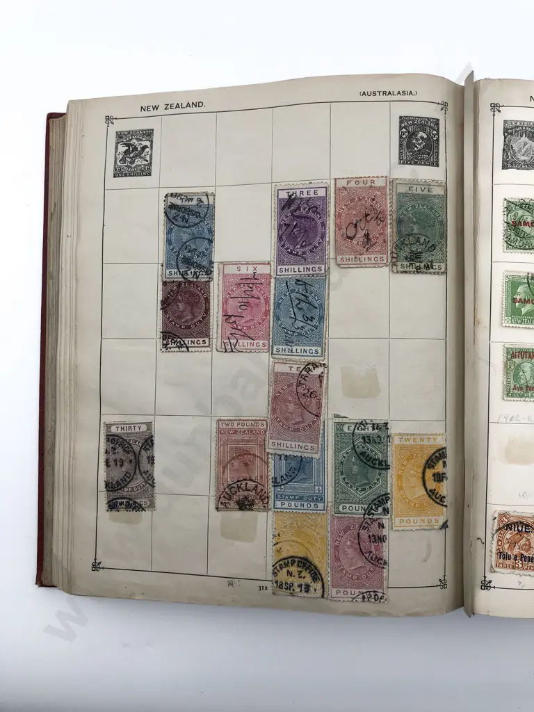 Antique World Stamp Album Image 1++